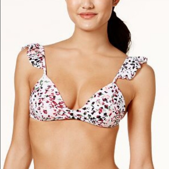 white cheetah print bikini